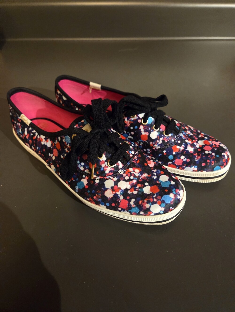 Keds x Kate Spade Confetti Black Multi Sneakers Size 7
